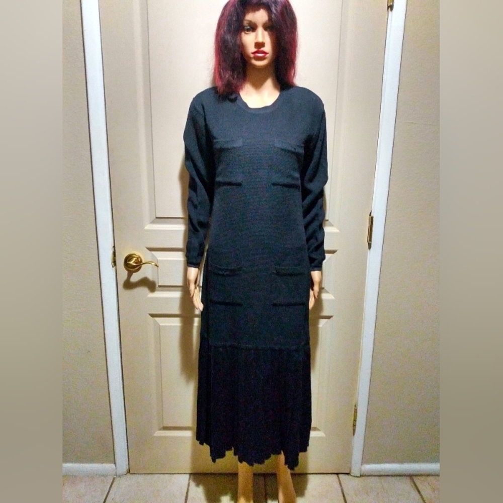 Vintage 90's Long Sleeve Maxi Dress.